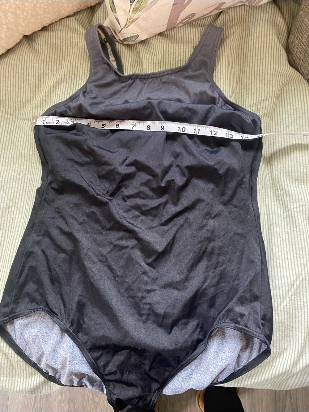 Lands' End Black Women’s One-Piece Swimsuit, Size 14